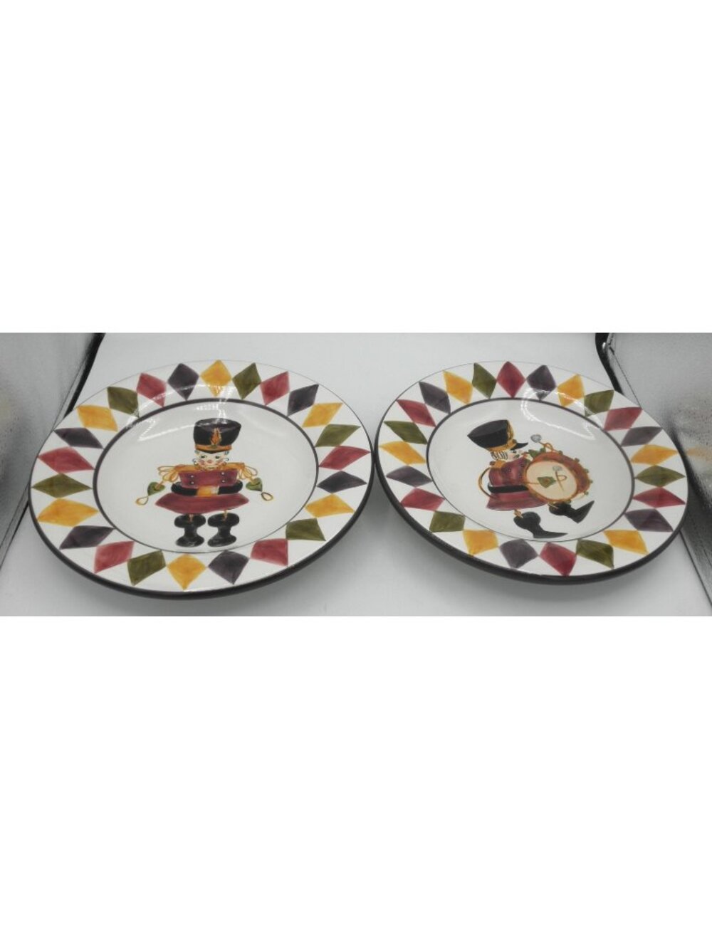 Holiday Carnival by Tabletops Unlimited Dinner Plates Set of 2 Pattern TAUHOC